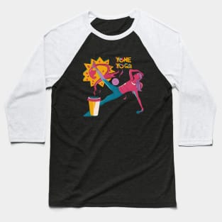 Fuel Your Soul: Coffee & Yoga Baseball T-Shirt